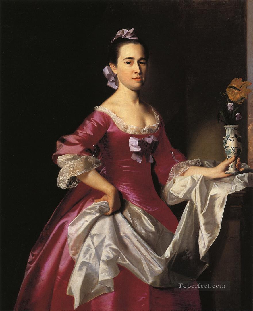 Sra. George Watson Elizabeth Oliver retrato colonial de Nueva Inglaterra John Singleton Copley Pintura al óleo